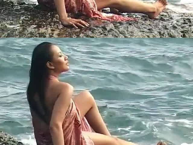 Beautiful Asian Poses In Her Sundress
