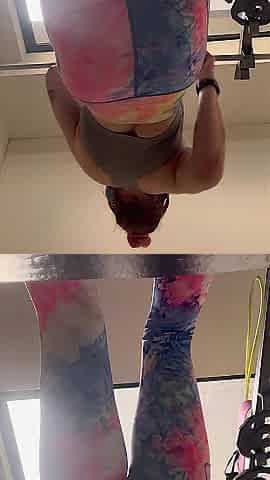 Spying on a Large Booty Gym angel on the Treadmill
