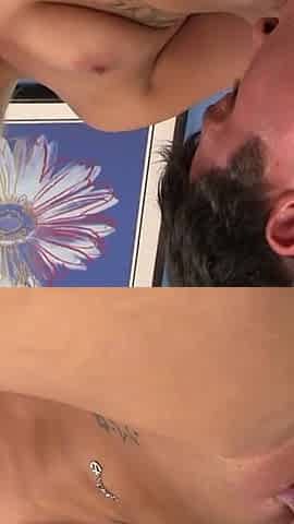 Sexy blonde rides and fuck big dick and squirts