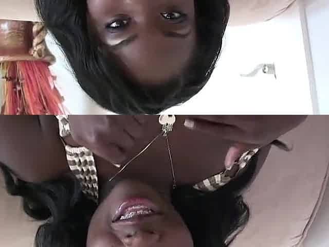 Osa Enjoyable's Ebony Cunt Gets Worked By White Dong And This babe Swallows It Up SQF