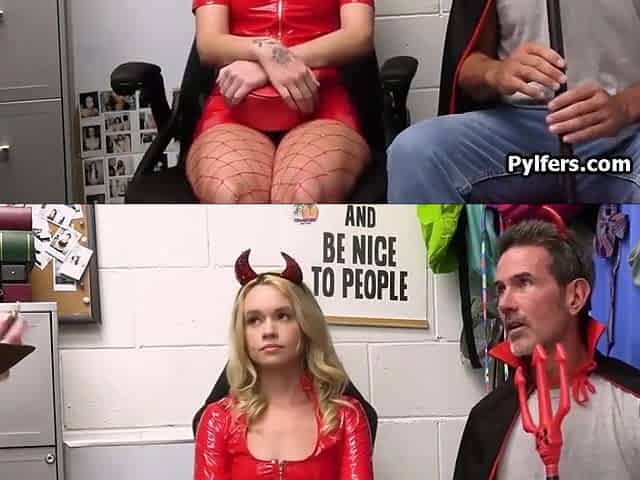 Lady Blond - Skinny And Thick Blond Hair Lady For Suspect In The Backoffice