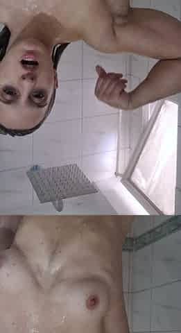 Spy Camera Watches Big Tit Amateur Milf In The Shower