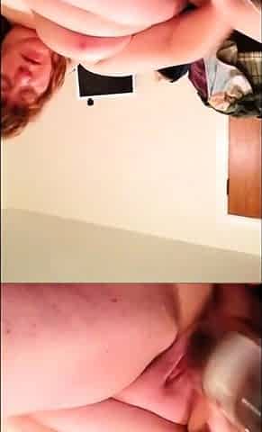 Grandma Kelly fucks a bottle