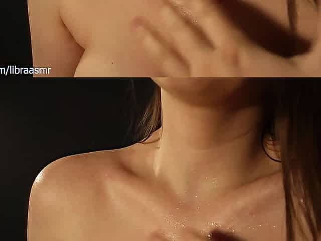 asmr water sprinkles on my chest