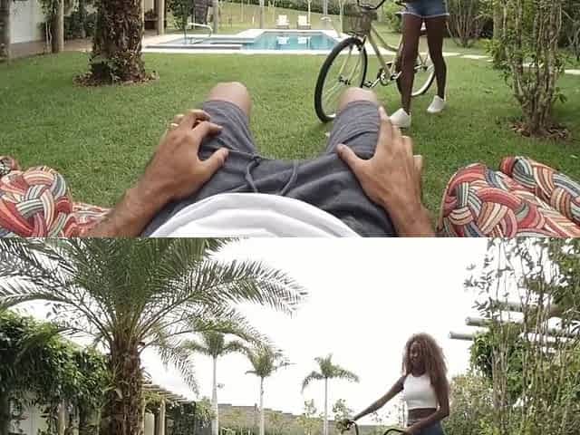 Jeni Pretinha In Destresses Riding Dick After Bike Ride