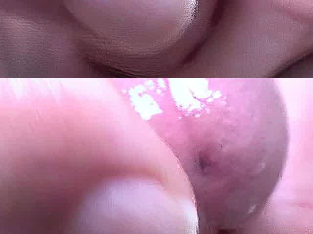 erotic glans massage with fingertip