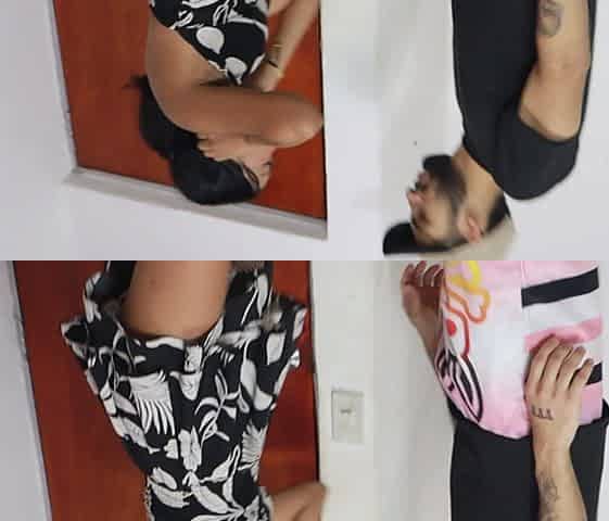 PORN IN SPANISH - My Latino stepbrother was in the bathroom, and I went in to seduce him so we could have sex