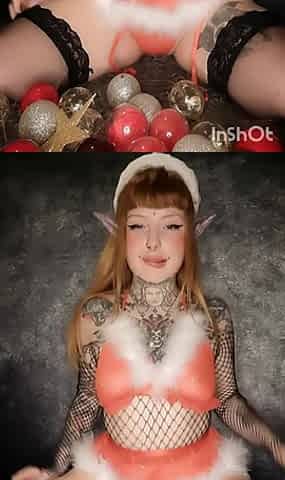 Mrs Goth Claus Gives You a Hot Present