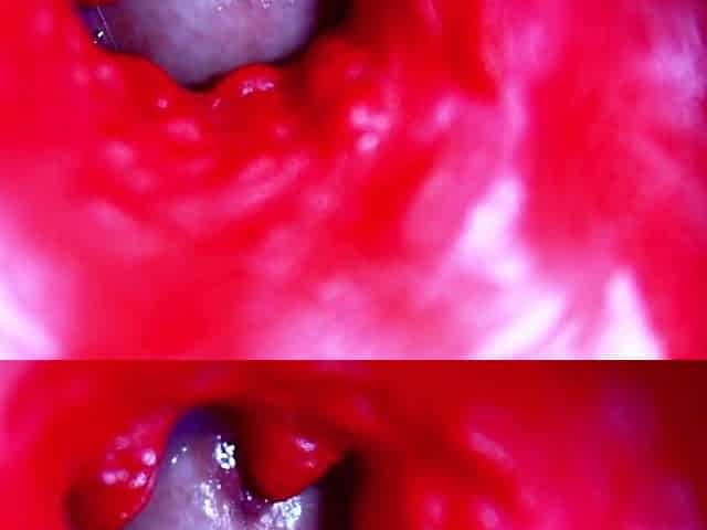 Bizarre close-up ASMR head inside moist cunt