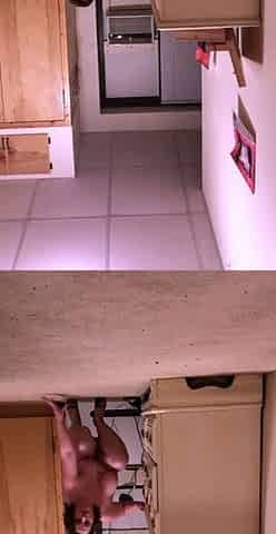 Amateur striptease and Solo masturbation