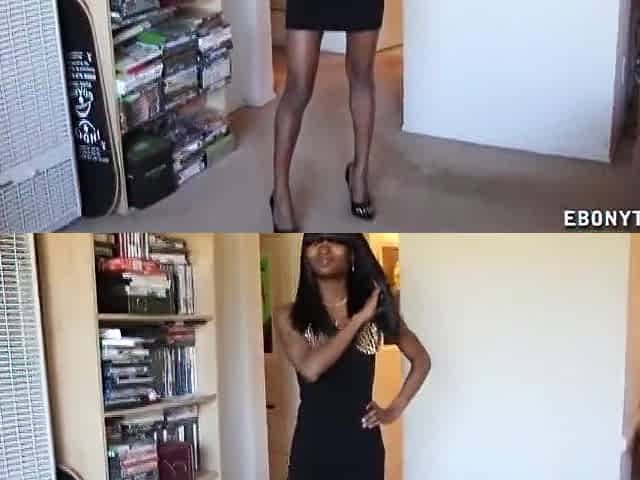 Ebony Lady Gives Her Boyfriend A Tugjob