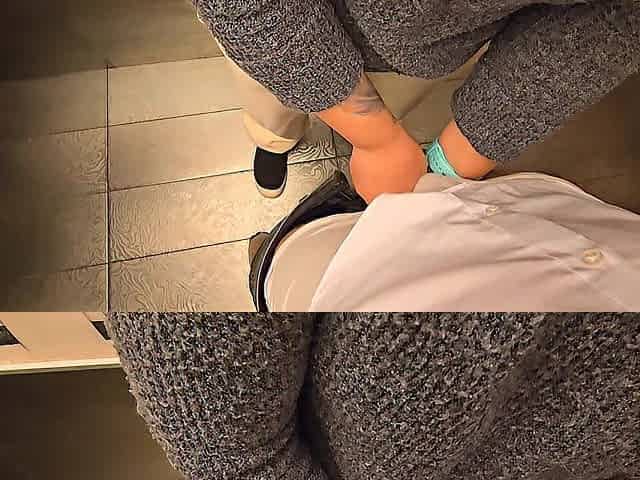 Stranger cum in my pants in restaurant water closet