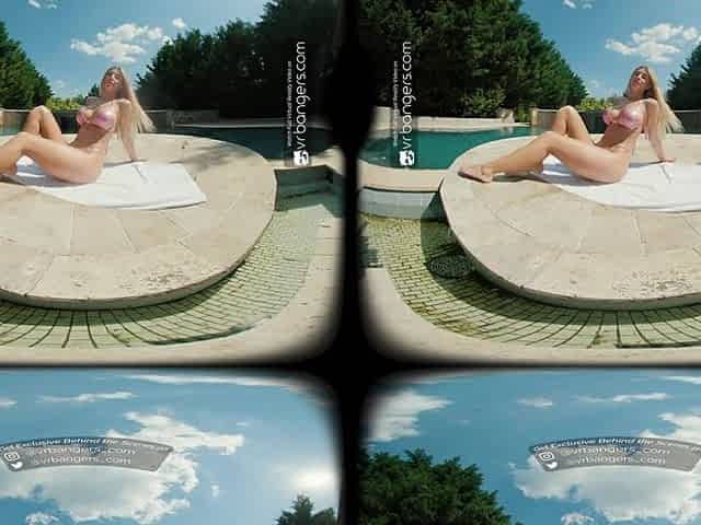 VR Bangers: Breasty Golden-haired European Tourist Rides Your Jock In Your Villa During Her Vacation - VR Porn