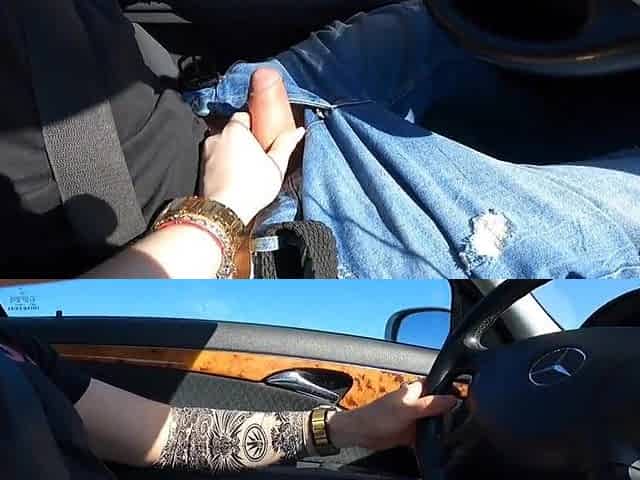I made Him CUM While He Driving CUMSHOT And Nice Feeling !!