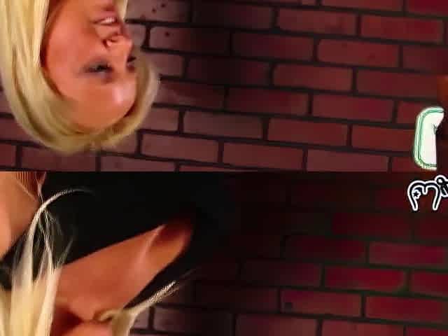 Bubble Booty Golden-haired Alexis Bounces on Thick Ebony Shaft!