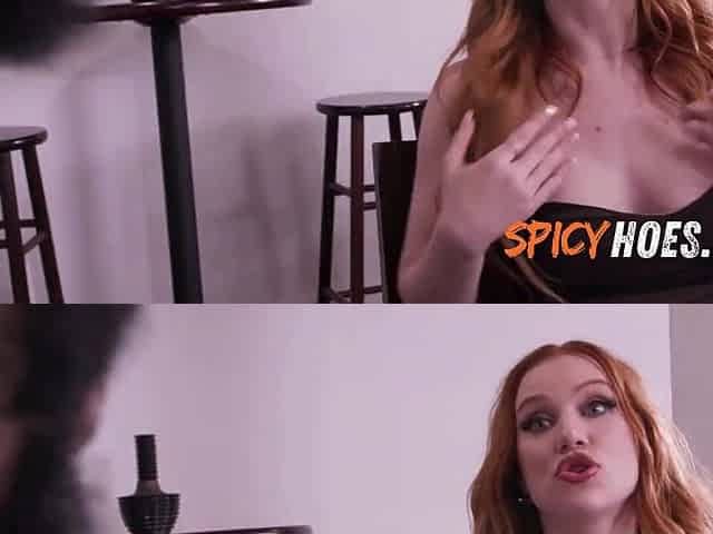 Lascivious Redhead Floozy All This babe Needs is Ebony Large Weenie in Her Snatch