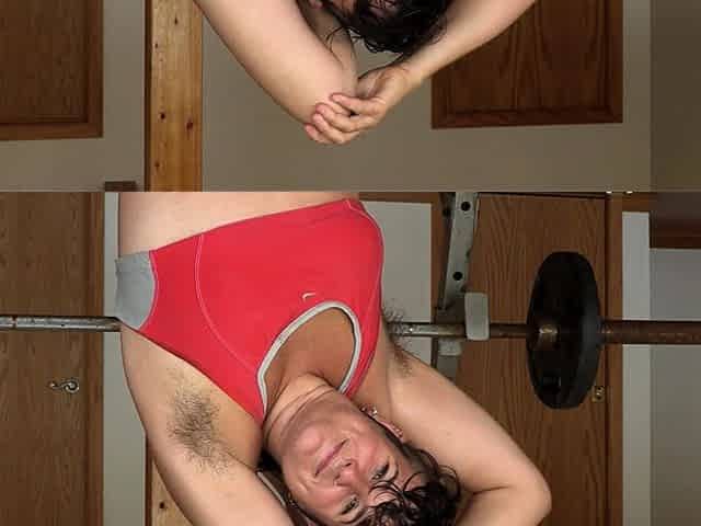 NAUGHTYNATURAL Babe Sweaty Workout With Hairy Goodies