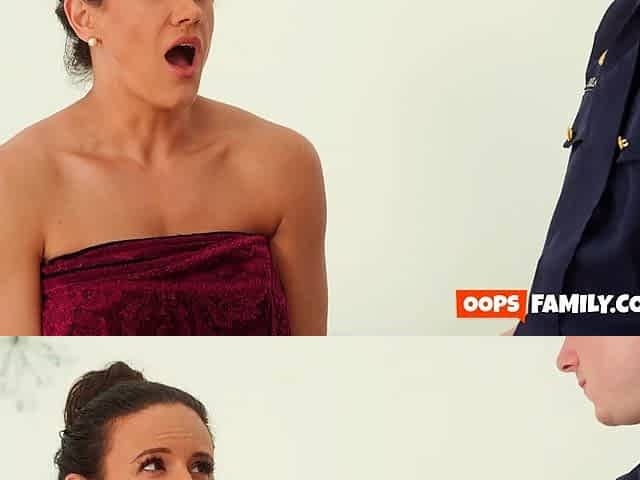 The stepmom and her friend were caught filming a gonzo