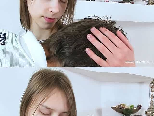 Russian blonde teen blowjob and fucking