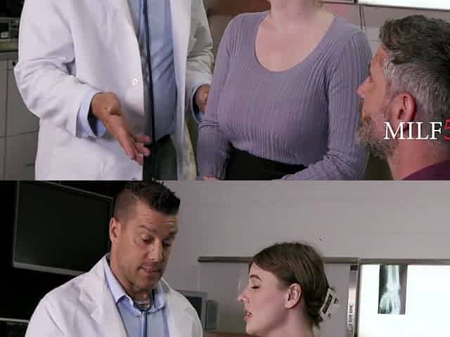 MILF5 - Fertility Doctor Impregnates Studs Wife In Front Of Him