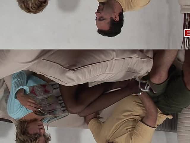 Spanish skinny blonde milf seduced