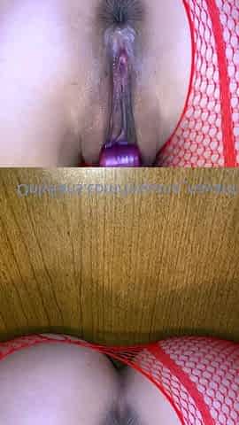 Close up pussy fingering ass toying