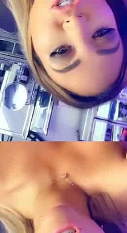 Hot blonde with big boobs solo