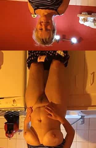 Drunk wife showed her pussy to friend