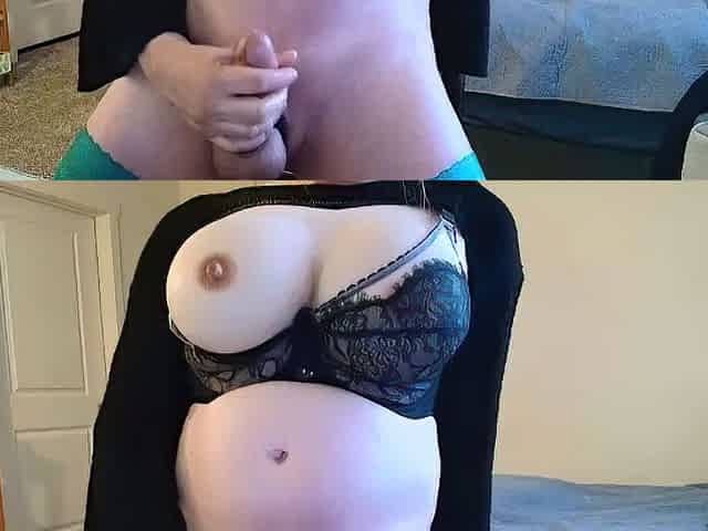 MILF blonde live toys webcam show in shower