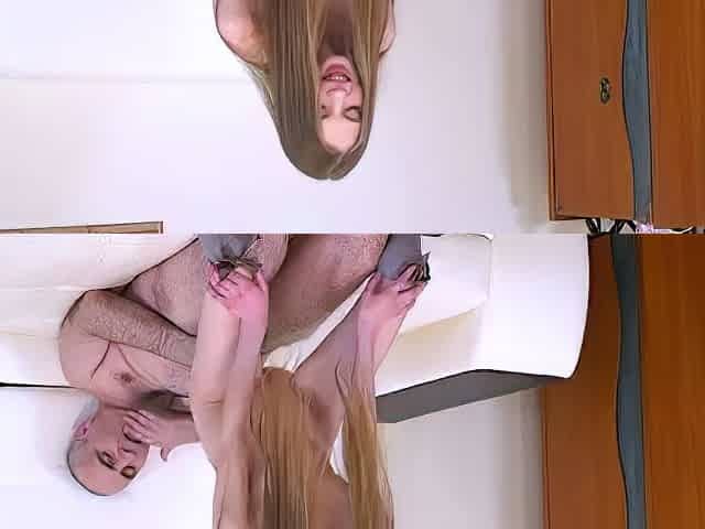 Sweet cutie earns good grades by pleasing old cock
