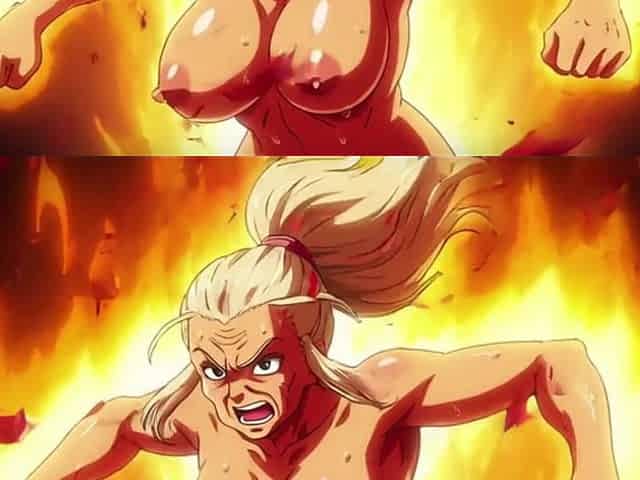 Ai Made Anime Scenes with Topless Women
