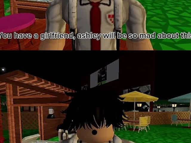 Roblox Ashley cheat on her boyfriend with a shy simp
