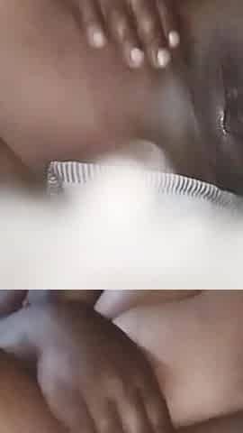 Fat Ebony Masturbating Wet Pussy and Squirting