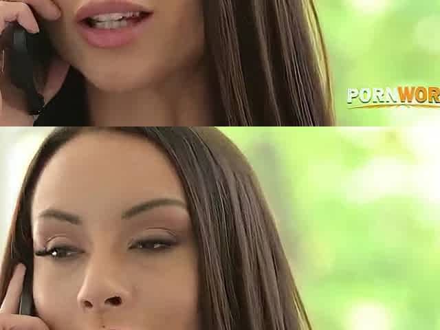 Insatiable Brunette Cara Mella Treats Ex Boyfriend Intruder To Steamy Dp Session
