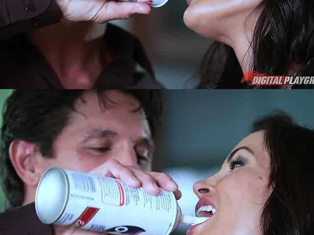 Love & Marriage Kitchen Sex Scene with Brunette MILF Lisa Ann
