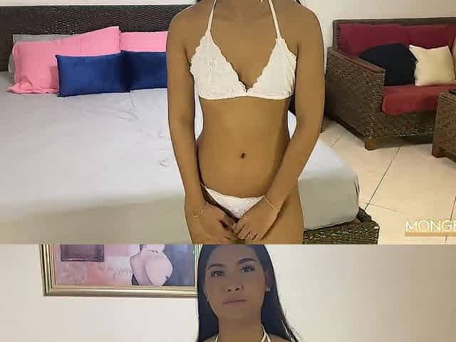 Nubile Oriental Amateur 1st Ever Casting VS Monster Schlong