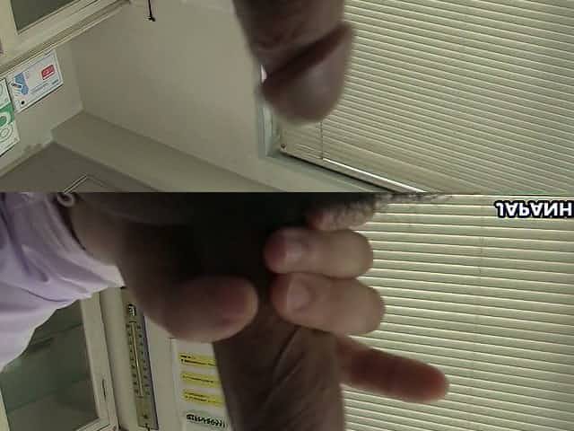 Turned on though shy looking Japanese nurse Sayaka Aishiro gives nice blowjob
