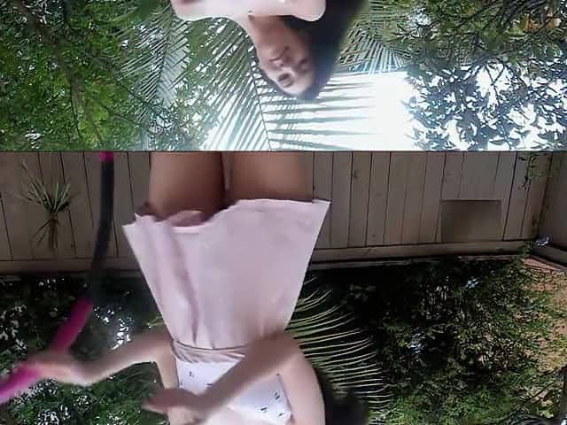 Hula Hooping with no Panties TONS of Upskirt â¡