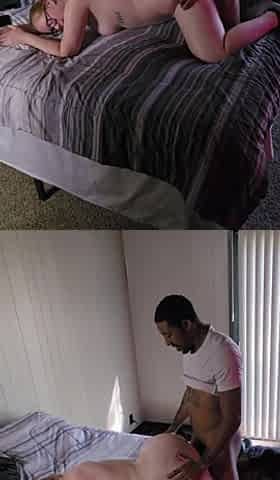 PAWG in glasses gets backshots by a Jungle bunny with a BBC pt2