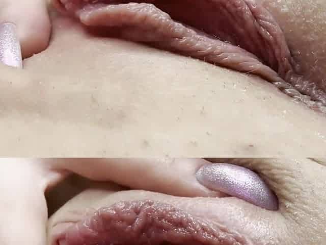 masturbating my soaked cunt and making myself squirt with four fingers