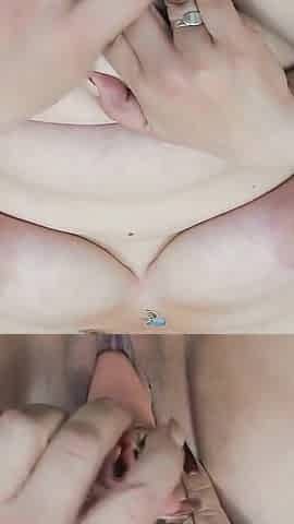 Look Closely as I Touch My Pussy and Get Wet All Over Using Your Tongue