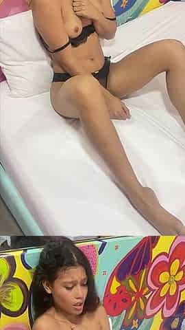 Petite 18 Year Old College Slut Is Addicted to Big Cocks