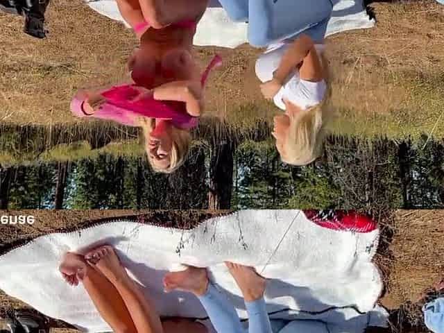 2 Sexy Milfs Entice A Hiker To Take His Cum
