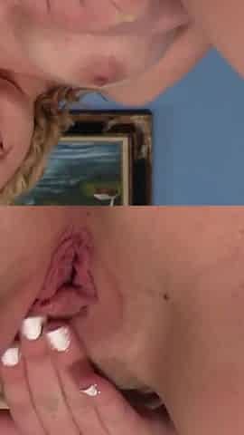 My Stepsister Squirts 2: S4. Hot blonde deepthroats and squirts
