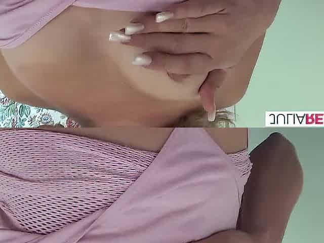 Blond sweetheart eats cum after riding a monster ramrod on the sofa.