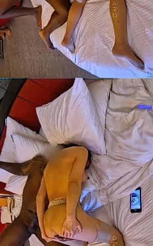 Korean Wife In Love Hotel With BBC