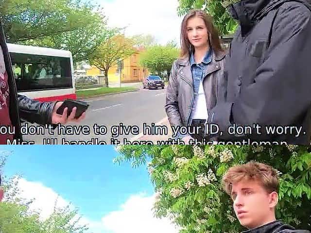 HUNT4K. Girl becomes slut because needs money