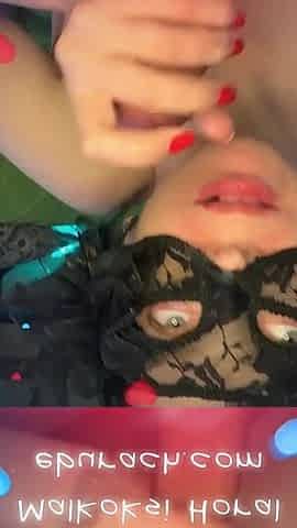 Stubborn Blowjob in Stockings with a Cigarette Red Lips and a Dirty Facial Finale