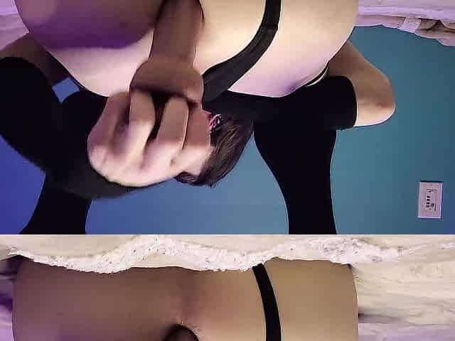 Alternative femboy anal training, gaping, and self facial