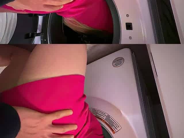 Blameless Gal Gets Drilled By Stranger Whilst That babe Is STUCK In The Washing Machine Cum Fast